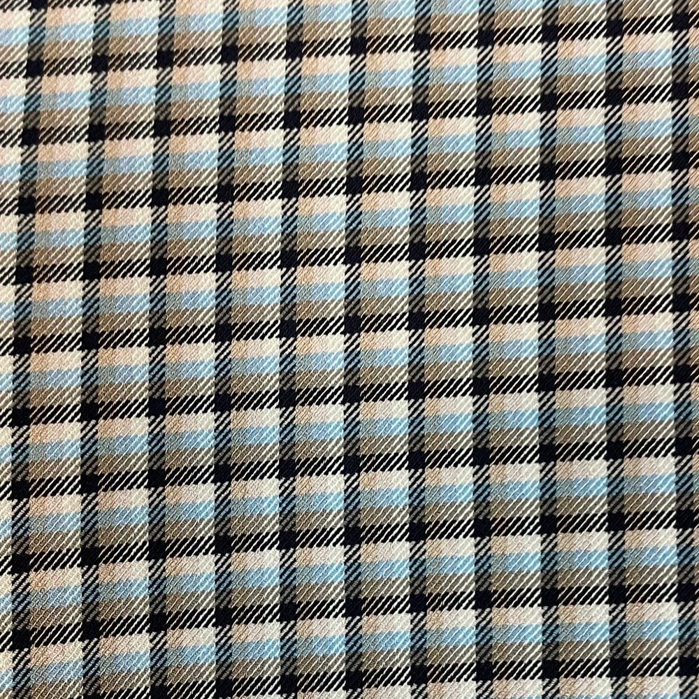 Theory Black, Blue, & White Gingham Cropped Ankle Treeca Pants - Picture 4 of 8